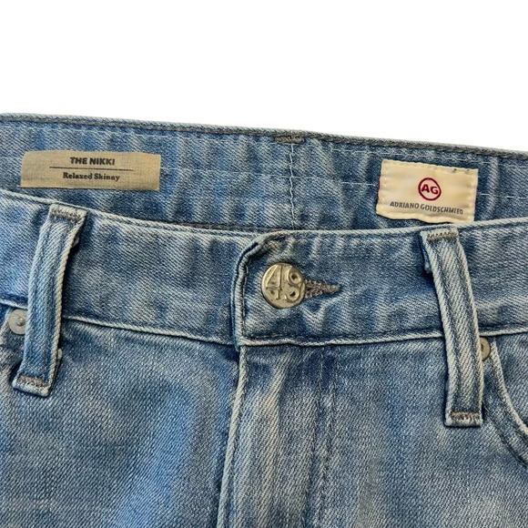 AG Nikki relaxed skinny distressed jeans 28 - Picture 5 of 11